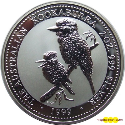 1999 Silver 2oz KOOKABURRA - Click Image to Close